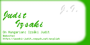 judit izsaki business card